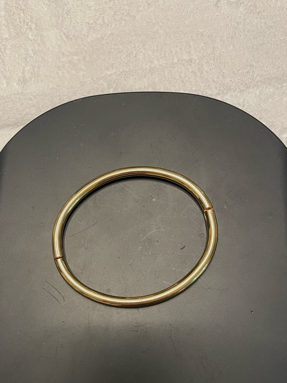 Milor Gold Tone Stainless Steel Hinged Bangle Bracelet China
